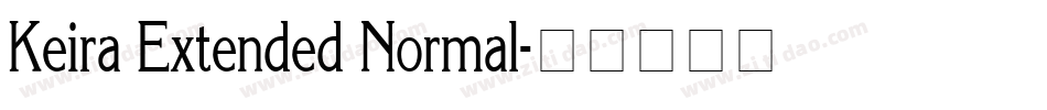 Keira Extended Normal字体转换
